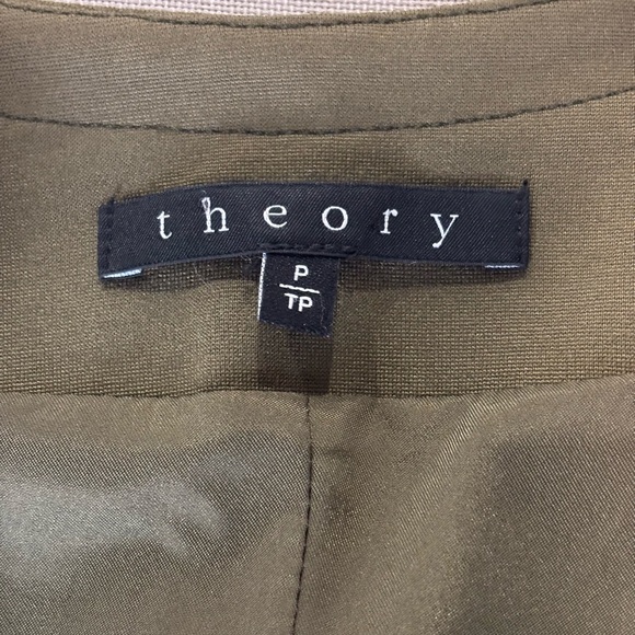 Theory Olive and Black Yaisa Pryor Blazer - Picture 2 of 6